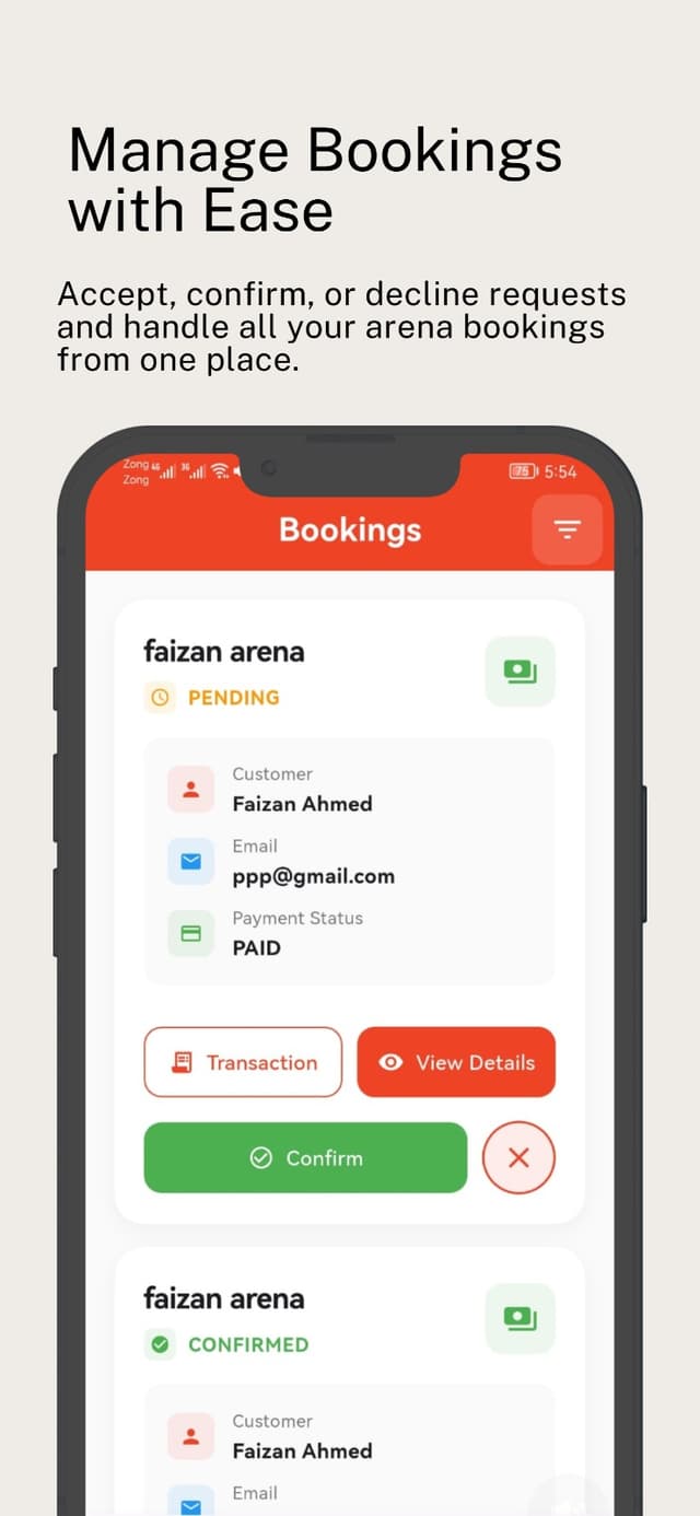 Booking Management